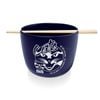 Afl Noodle Bowl With Chopsticks - Geelong Cats - Ceramic - 490ml Capacity