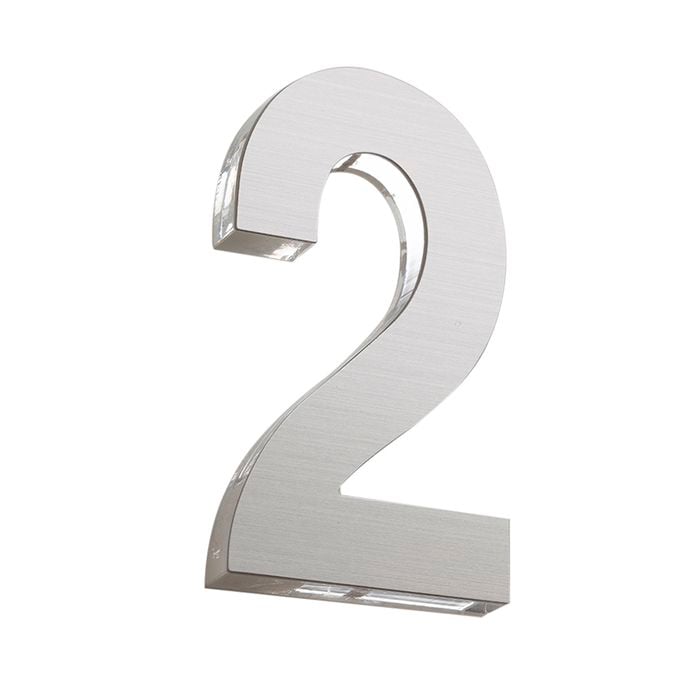 Sandleford 120mm Stainless Steel Azure House Number 2