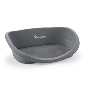 LazyPets 80 x 54.5 x 24.5cm Plastic Pet Bed With Cushion