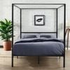 Zinus Quality Queen Metal Canopy Bed Frame - Black