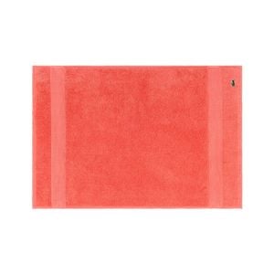 Lacoste L Lecroco Bath Mat Absorbent 100% Cotton 600gsm 50x70cm Red