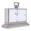 Ssh Collection William & Smith Medium Table Clock With Square White Face - Nickel