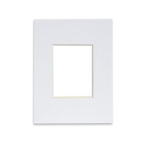Nicola Spring 8" x 10" for 4" x 6" Picture Photo Mount - White