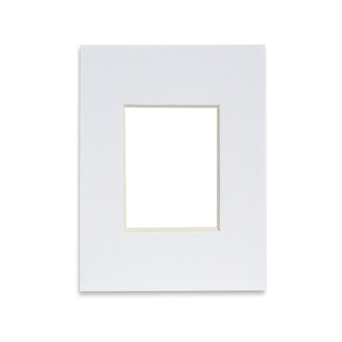 Nicola Spring 8" x 10" for 4" x 6" Picture Photo Mount - White