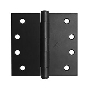 Pinnacle 100mm Black Fixed Pin Butt Hinge - 2 Pack