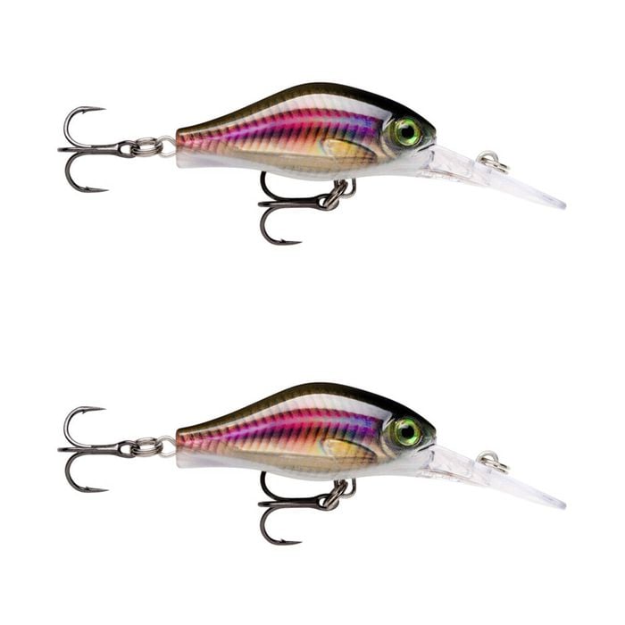 2x Rapala 4cm Shadow Rap Fat Jack Crankbait Fishing Lures - Live Smelt
