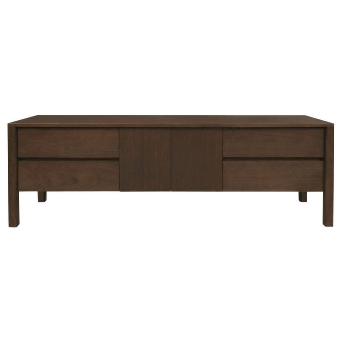 Adelle 2 Door 4 Drawer Entertaiment Unit (Walnut)