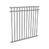 ProtectorAl 350 - 1200 x 1200mm Palladium Silver Aluminium DTR All Up Pool Fence Panel
