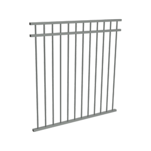 ProtectorAl 350 - 1200 x 1200mm Palladium Silver Aluminium DTR All Up Pool Fence Panel