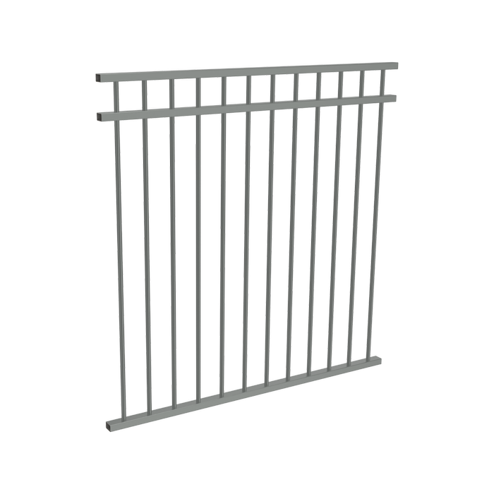 ProtectorAl 350 - 1200 x 1200mm Palladium Silver Aluminium DTR All Up Pool Fence Panel