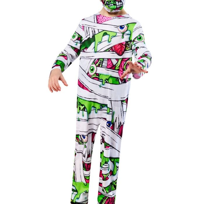 Wrapped Up Pop Art Boys Halloween Mummy Costume - 7-8