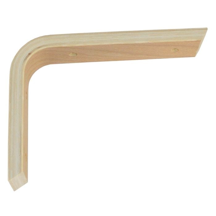 Carinya 140 x 190 x 40 x 15mm Raw Plywood Angle Bracket