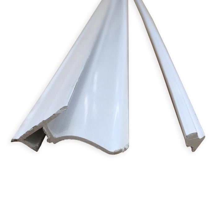 Slimline 4.75mm x 2.5m Frost 2 Piece Bath Flash