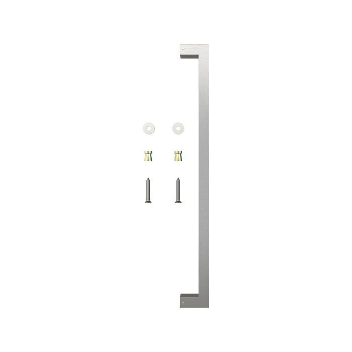Rolltrak 600mm Stainless Steel Barn Door Square Single Pull Handle 
