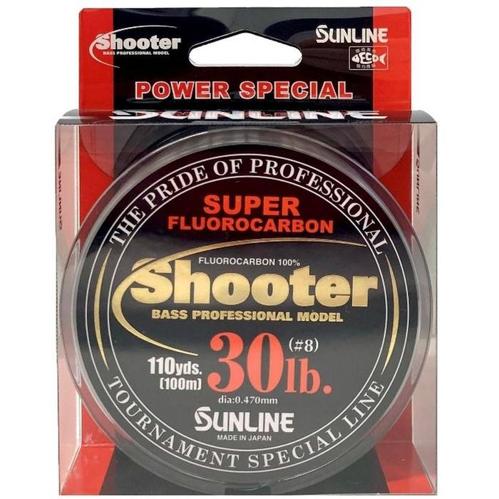 Sunline Shooter FC 110yd Power Special Fluorocarbon Fishing Line 30lb