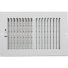Accord 10 x 30cm White Metal Wall Vent
