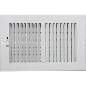 Accord 10 x 30cm White Metal Wall Vent