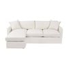Caledonia 3 Seater Sofa with Reversible Chaise & Off White Slip Cover