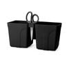 Black Herb Planter with Scissors Garden Decoration