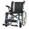 Lightweight Self-propelled Wheelchair - Light Blue, Tga Certified, Aluminium Frame, Puncture-proof Wheels