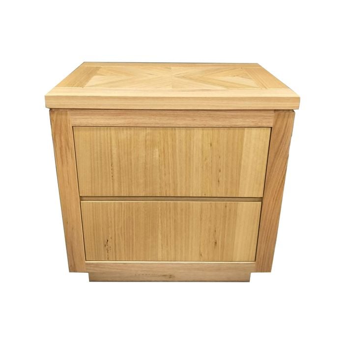 Rosemallow Bedside Table 2 Drawers Storage Cabinet Nightstand End Tables Timber