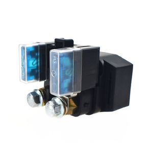XYT World Motorcycle Starter Relay Black Fit For Yamaha XVS1100 XT250 YZF-R1 YZF-R6 YFZ450 Plastic Metal