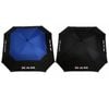 2 Pack Ram Fx Tour Premium 64" Extra Large Square Golf Umbrellas - Black/blue