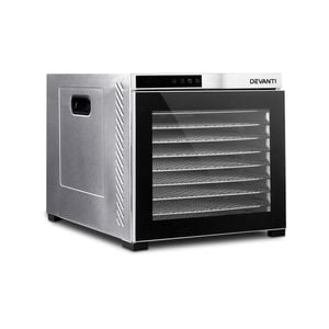 Devanti Food Dehydrators Beef Jerky Dehydrator Fruit Dryer Stainless Steel
