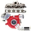 Gen1 High Flow Turbo Charger With Genuine Exhaust Manifold, Gasket & Stud Kit For Mitsubishi Asx 4n13 1.8l 1515a185