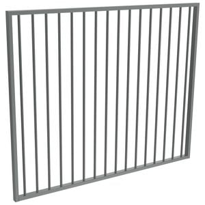 ProtectorAl 1470 x 1200mm Monument Aluminium Flat Top Garden Gate