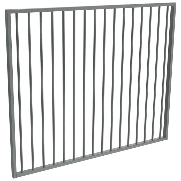 ProtectorAl 1470 x 1200mm Monument Aluminium Flat Top Garden Gate