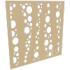 ProtectorAl 300-1200w x 300-1200h Gold Matt/Gloss White Bubbles Unframed Composite Deco Panel