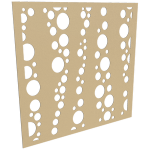 ProtectorAl 300-1200w x 300-1200h Gold Matt/Gloss White Bubbles Unframed Composite Deco Panel