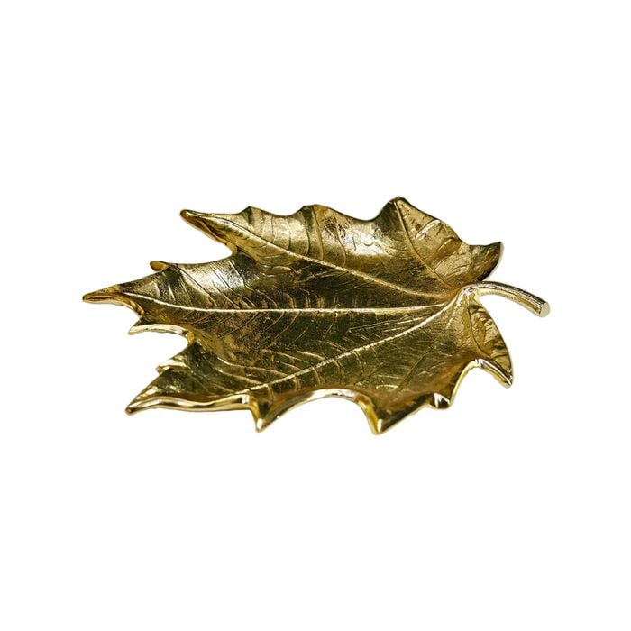 Ssh Collection Autumn Small 31cm Long Decorative Leaf - Brass