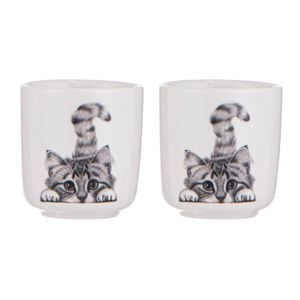 Ashdene Chester The Cat Set Of 2 Egg Cups