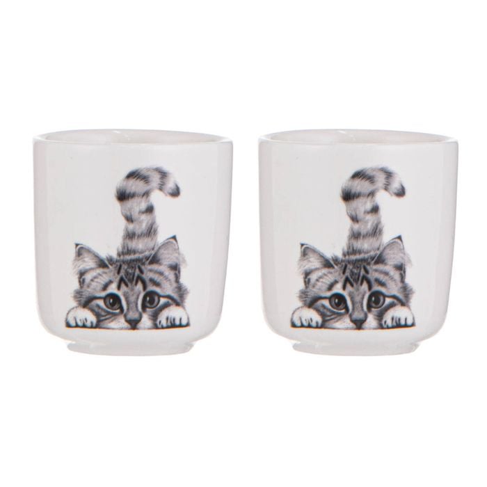 Ashdene Chester The Cat Set Of 2 Egg Cups