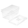 SOGA 1/1 GN Polycarbonate Food Pan 200mm Clear 2 Pack with Lids