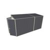 Build-a-Shed 1.5 x 3.7 x 2m Double Hinged Door Skillion Shed - Grey