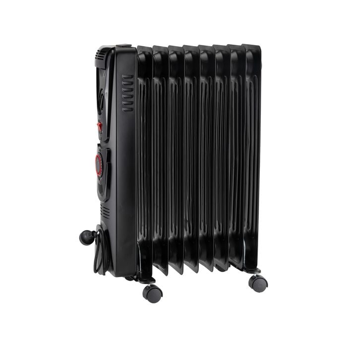 Arlec 2000W Black 9 Fin Oil Heater with 24Hr Timer