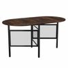 Costway 3in1 Extendable Dining Table Drop Leaf Kitchen Counter Cafe Brown