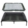 BingoPaw XXL Elevated Dog Bed Cooling Raised Pet Cot Hammock with Bolster 130x90x28cm