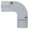 DETA 32mm Grey PVC Conduit 90 Degree Inspection Elbow - Single Pack
