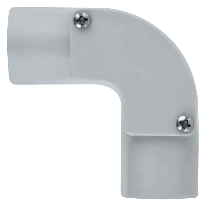 DETA 32mm Grey PVC Conduit 90 Degree Inspection Elbow - Single Pack