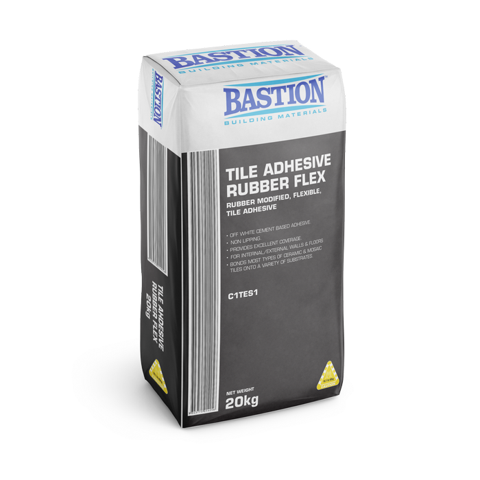 Bastion 20kg Rubber Flex Tile Adhesive