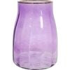 LVD Glass Vase Taper Large Grape Home Decor 12x21cm - Purple