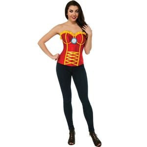 Marvel Iron Rescue Corset Top Adults/Womens Dress Up Party Costume Outfit Size M