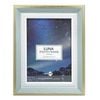 Unigift Luna Gold Trim Border Glass Picture Photo Frame 13x18cm Green