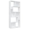 vidaXL Book Cabinet White Engineered Wood Home Organiser Storage Bookshelf