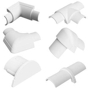 DETA 16 x 8mm Cable Cover Accessory Kit - 13 Pack