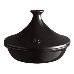 Emile Henry 2L/27cm Ceramic Tagine Cooking Pot w/ Lid Charcoal
